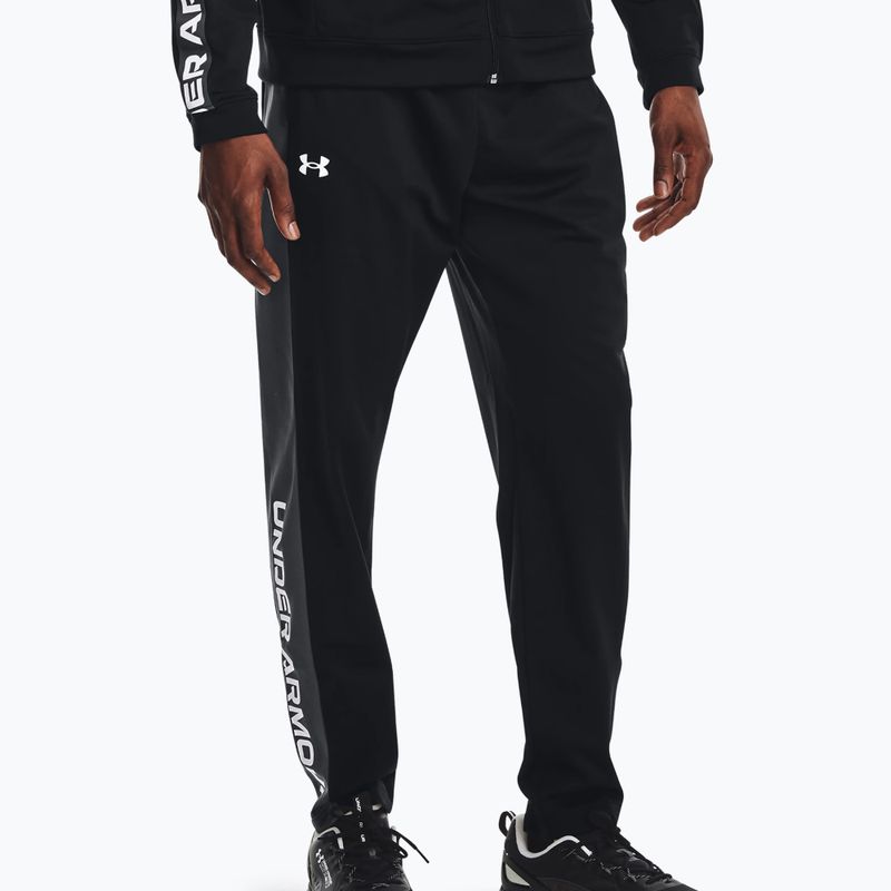 Pantaloni da allenamento Under Armour Brawler da uomo, nero/grigio/pitch/bianco