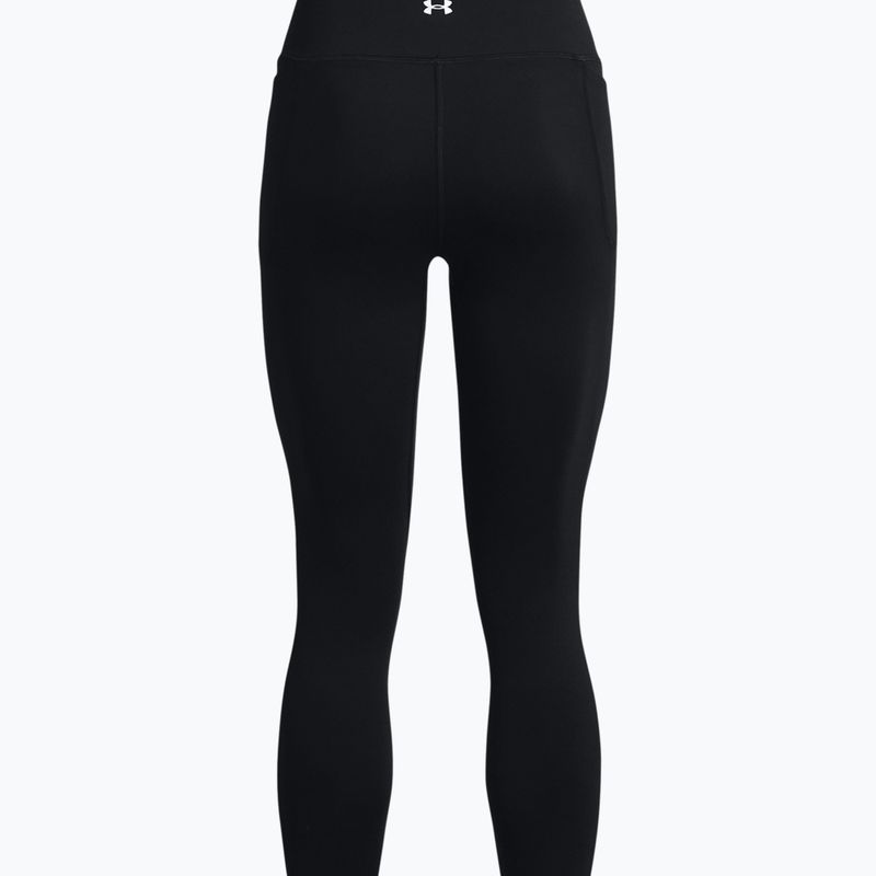 Leggings Under Armour Meridian Ankle nero/argento metallizzato da donna 5