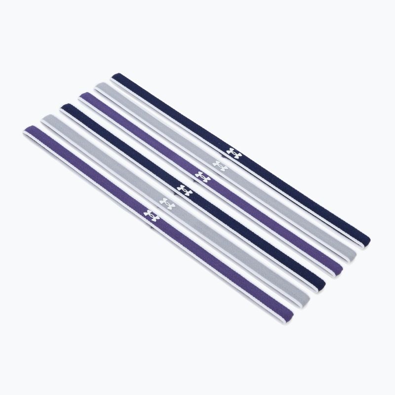 Under Armour UA Mini Headbands 6 pezzi midnight navy/twilight purple/gray wolf