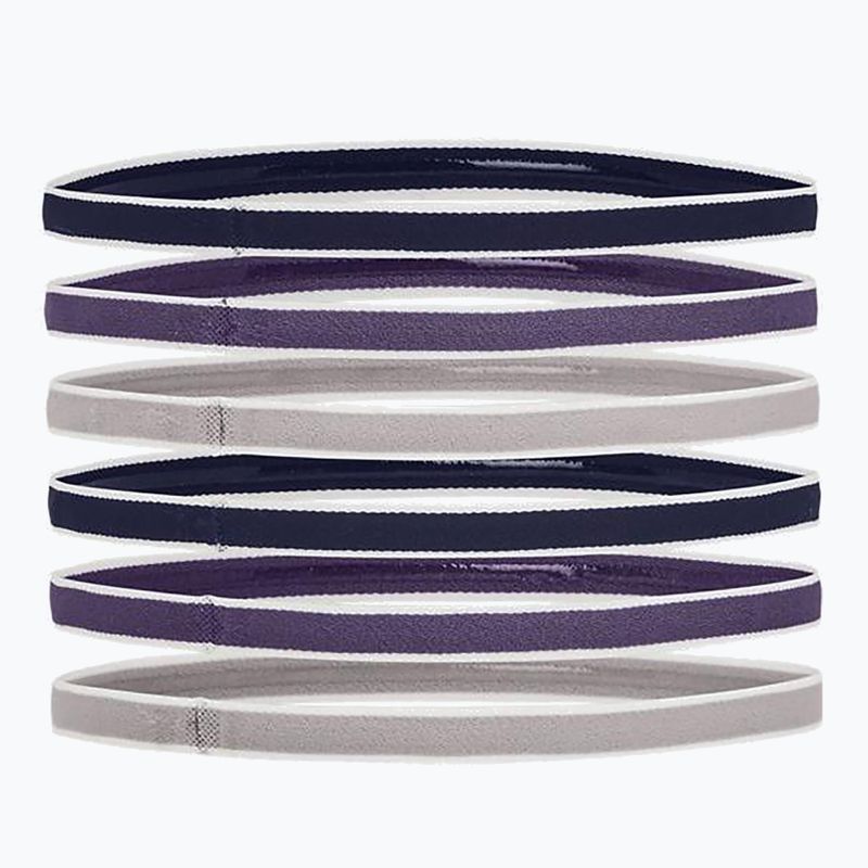 Under Armour UA Mini Headbands 6 pezzi midnight navy/twilight purple/gray wolf 5