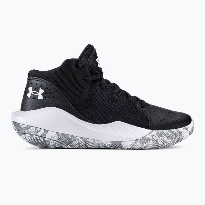 Under Armour GS Jet '21 nero/bianco scarpe da basket per bambini 2