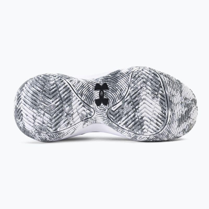 Under Armour GS Jet '21 nero/bianco scarpe da basket per bambini 4