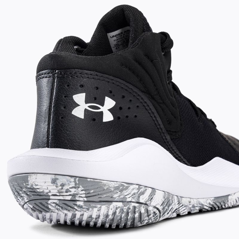 Under Armour GS Jet '21 nero/bianco scarpe da basket per bambini 8