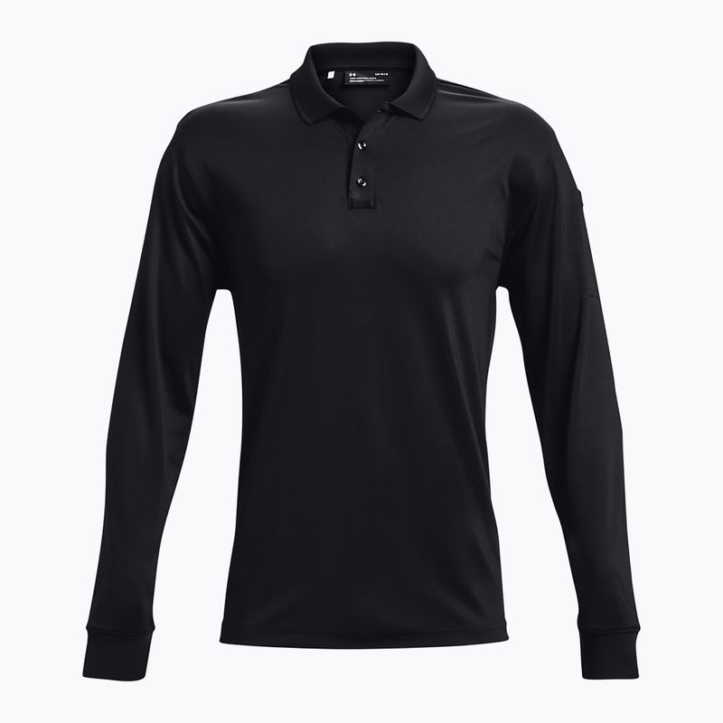 Polo Under Armour Tactical Performance 2.0 a maniche lunghe nero/nero da uomo 5