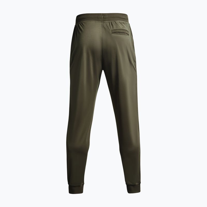 Pantaloni da jogging Under Armour Sportstyle Tricot da uomo di colore verde/nero 6