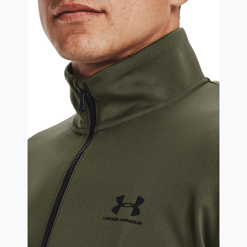 Felpa da uomo Under Armour Sportstyle Tricot navy OD Green/navy OD Green/black 4
