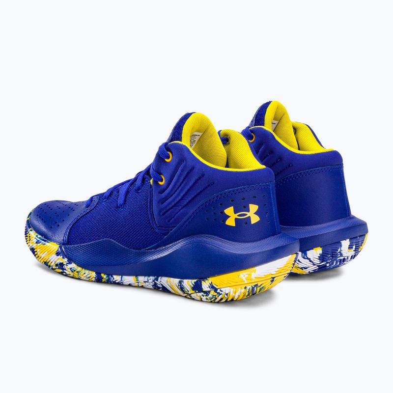 Under Armour GS Jet '21 scarpe da basket uomo royal/bianco 3