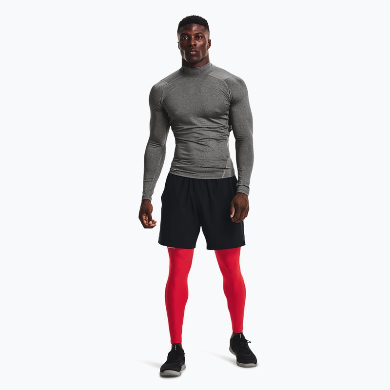 Under Armour uomo manica lunga da allenamento HG Armour Comp Mock carbon heather/nero 2