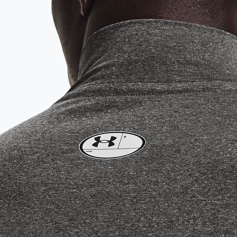 Under Armour uomo manica lunga da allenamento HG Armour Comp Mock carbon heather/nero 4