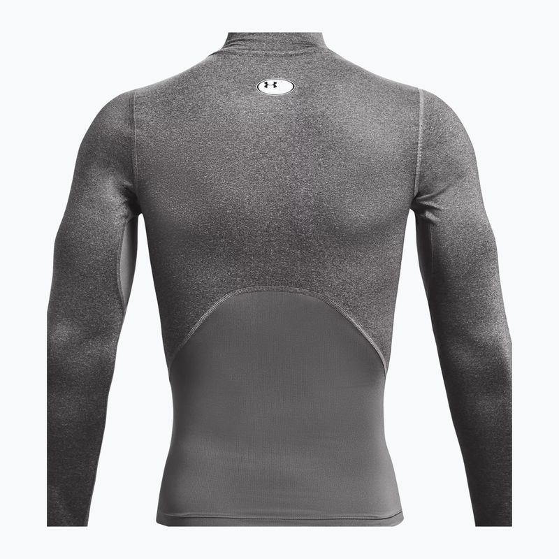 Under Armour uomo manica lunga da allenamento HG Armour Comp Mock carbon heather/nero 6