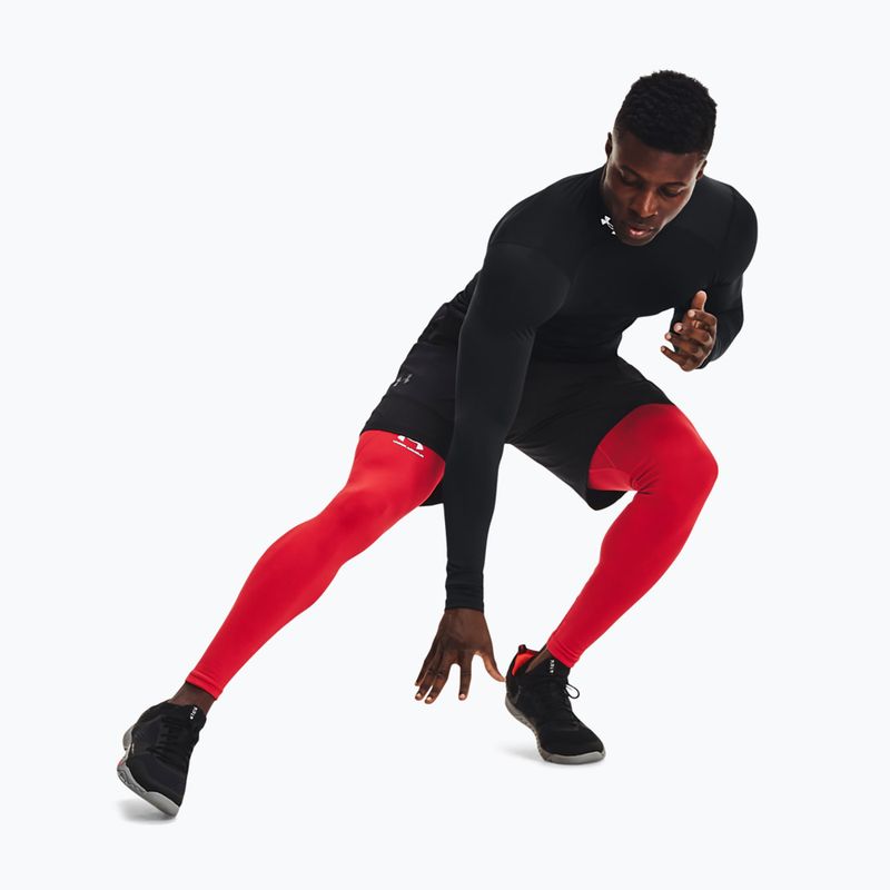 Leggings Under Armour da uomo UA Cg Armour Novelty Compression rosso/bianco 2