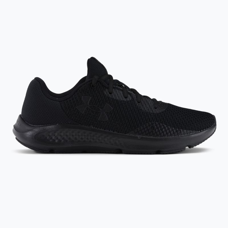 Under Armour Charged Pursuit 3 nero/nero/nero scarpe da corsa da uomo 2