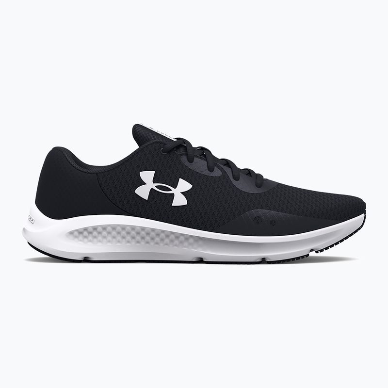 Under Armour Charged Pursuit 3 scarpe da corsa da donna nero/nero/bianco 8