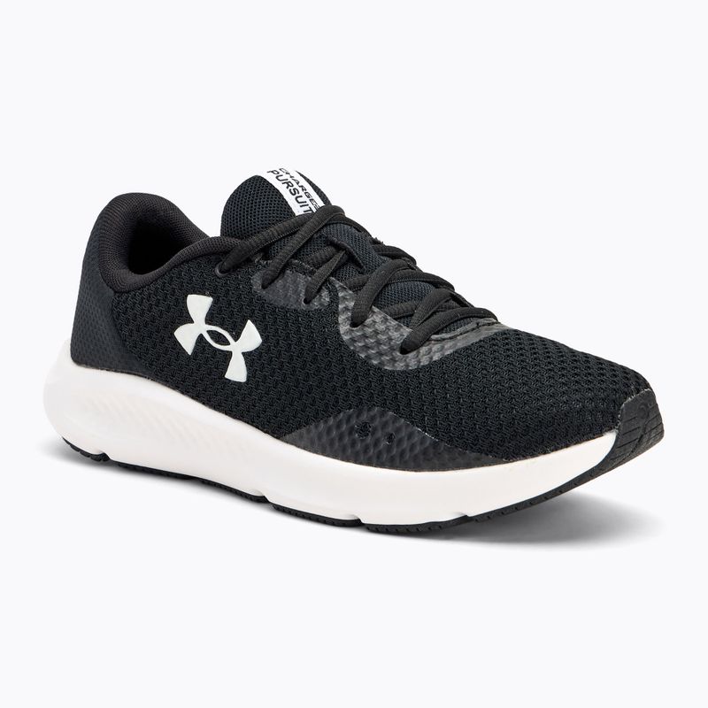 Under Armour Charged Pursuit 3 scarpe da corsa da donna nero/nero/bianco