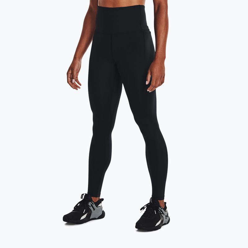 Leggings Under Armour donna Meridian Ultra High Rise nero/argento metallico