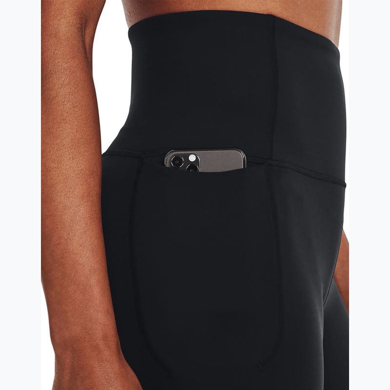Leggings Under Armour donna Meridian Ultra High Rise nero/argento metallico 4
