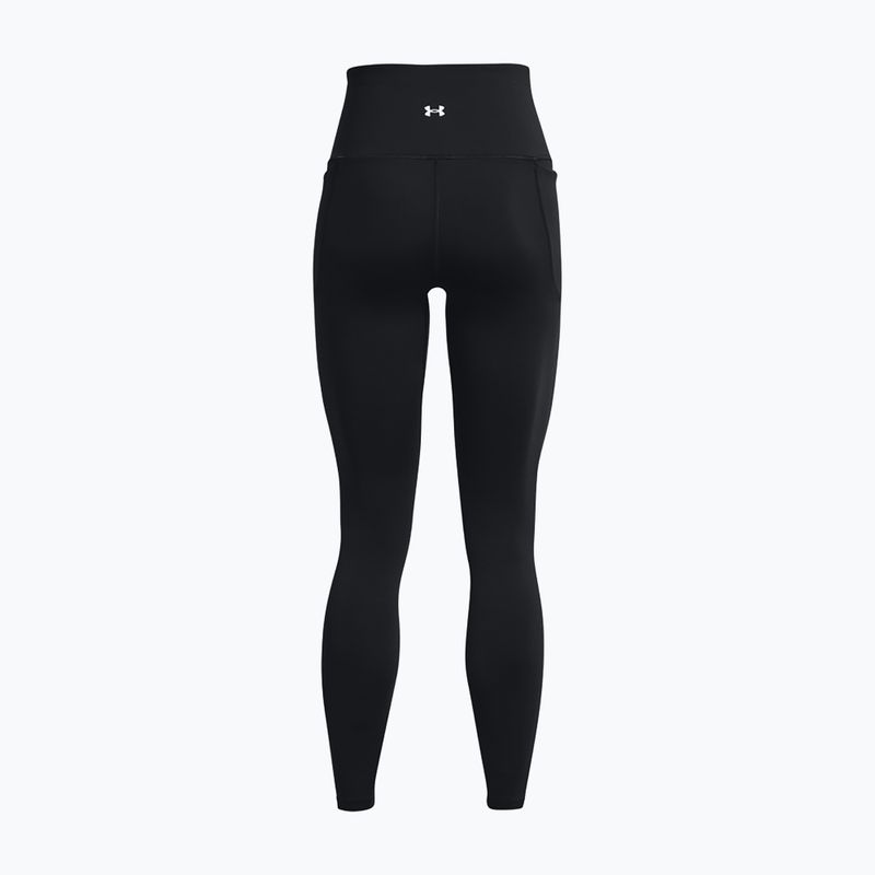 Leggings Under Armour donna Meridian Ultra High Rise nero/argento metallico 6