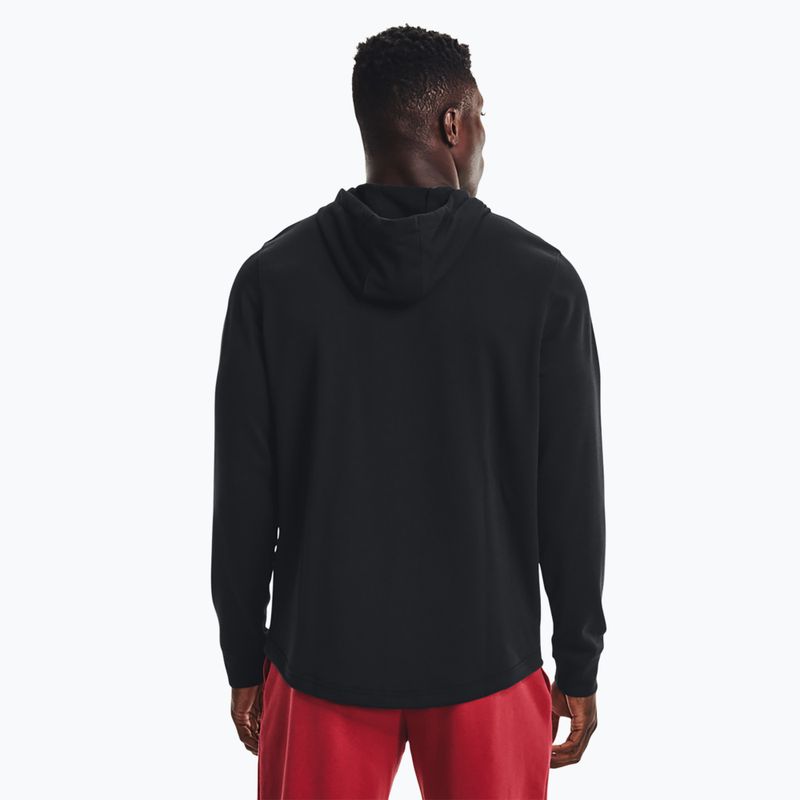 Felpa Under Armour Rival Terry Lc Hd da uomo, nero/bianco anice 3