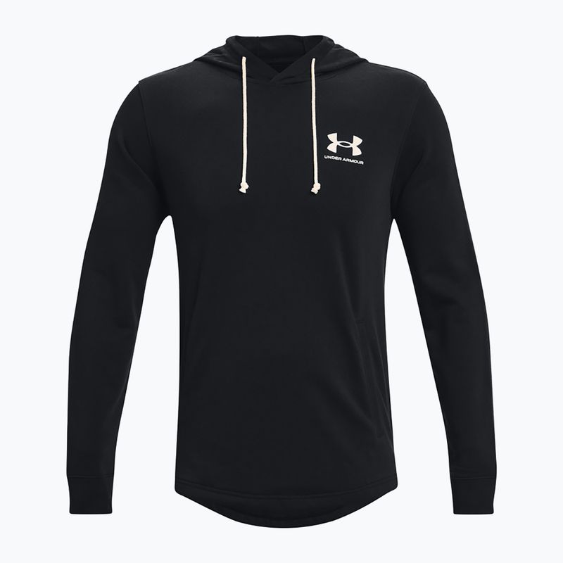 Felpa Under Armour Rival Terry Lc Hd da uomo, nero/bianco anice 5