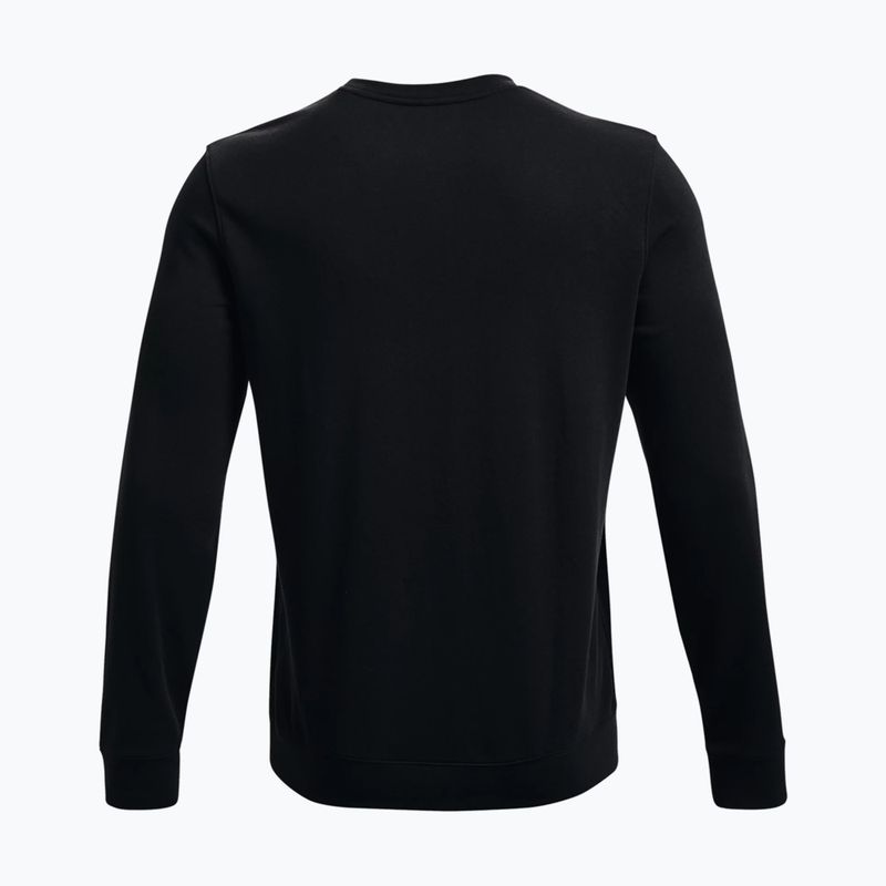 Felpa Under Armour Rival Terry LC Crew da uomo, nero 2