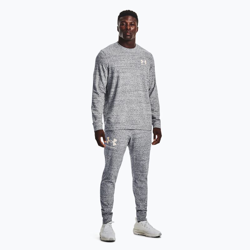 Felpa da uomo Under Armour Rival Terry Lc Crew bianco onice/bianco onice 2