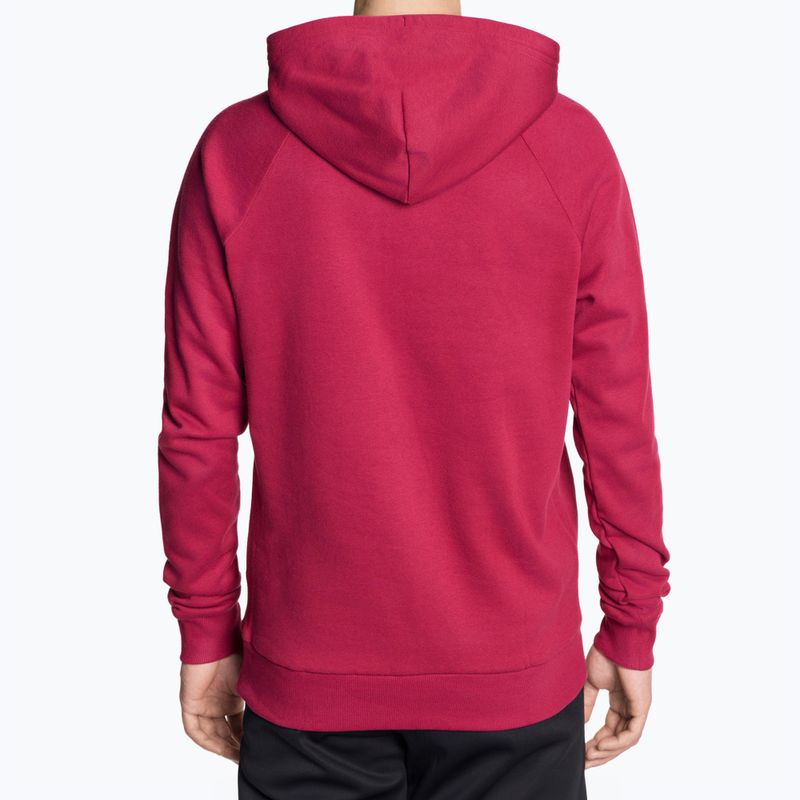 Felpa da uomo Under Armour Rival Fleece Big Logo HD rosso/bianco 2