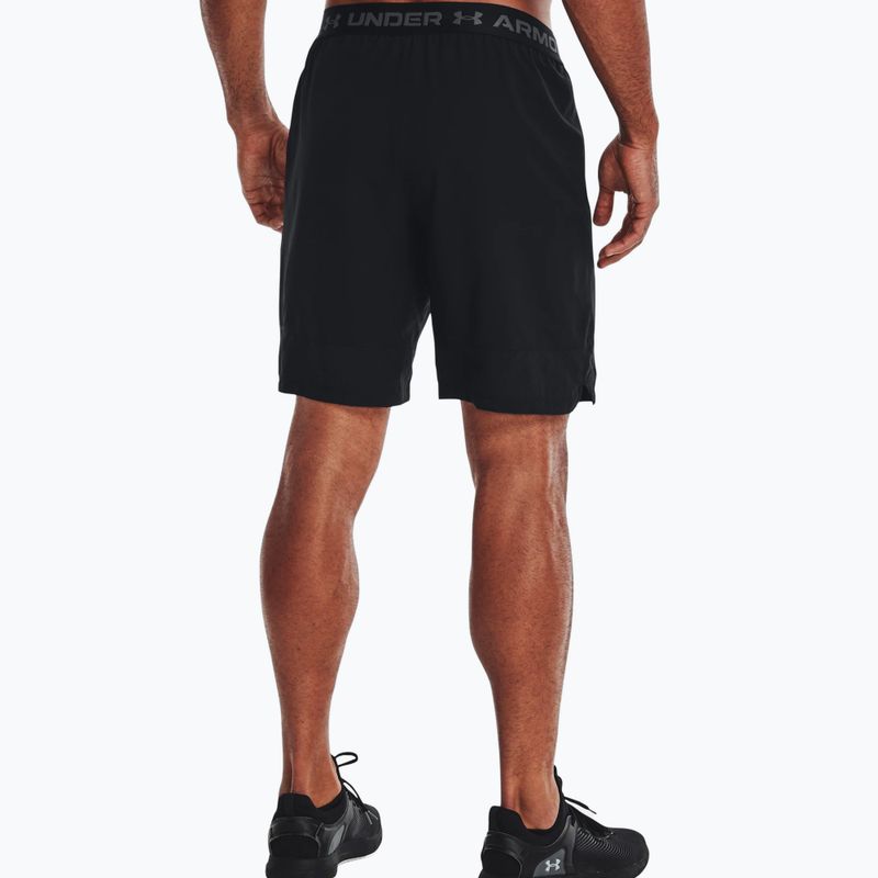 Pantaloncini da allenamento Under Armour da uomo UA Vanish Woven 8in nero/grigio 4