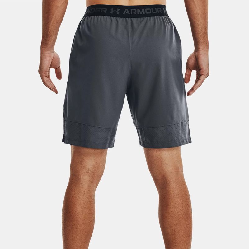 Pantaloncini da allenamento Under Armour da uomo UA Vanish Woven 8in pitch grigio/nero 4