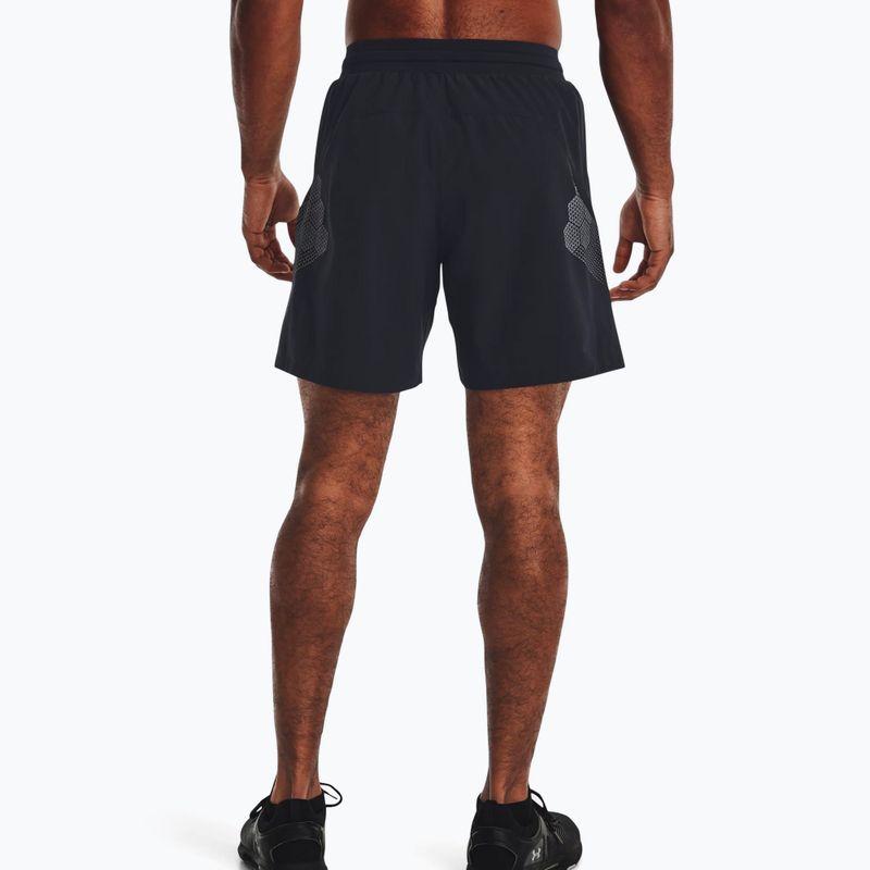 Pantaloncini da allenamento Under Armour da uomo UA Armourprint Woven nero/grigio alo. 2