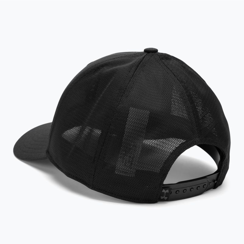 Berretto da baseball Under Armour Project Rock Trucker nero/grigio da uomo 3