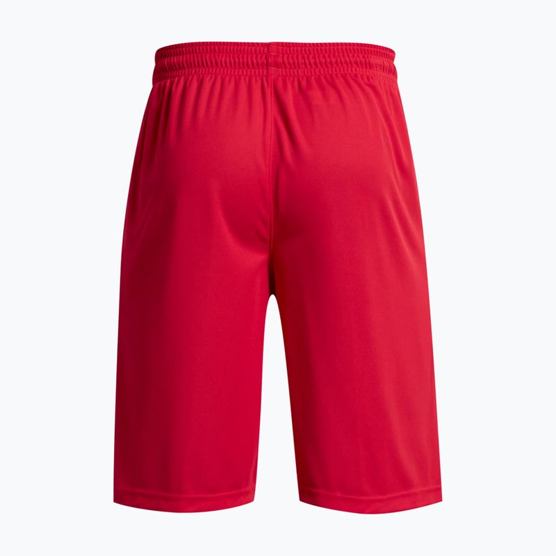 Pantaloncini da basket Under Armour Perimeter 11'' uomo rosso/nero 3