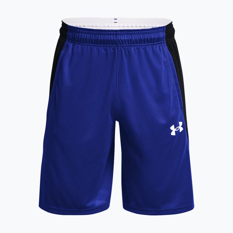 Pantaloncini da basket Under Armour Baseline 10In da uomo, royal/bianco 5