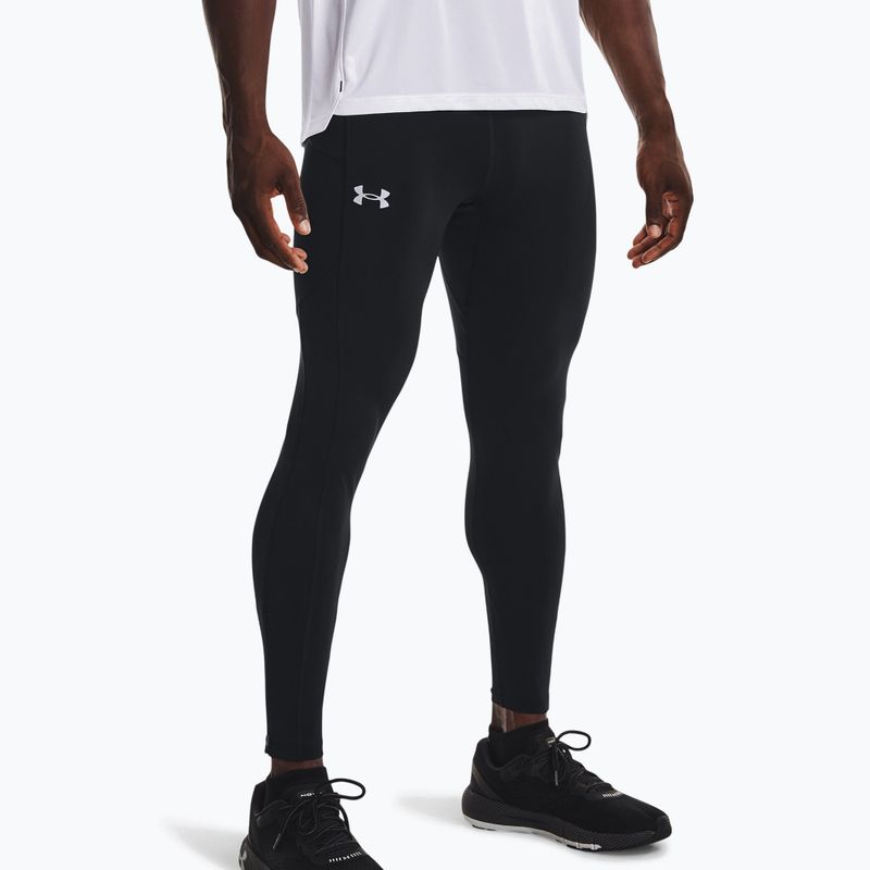 Leggings da corsa Under Armour Fly Fast 3.0 Tight da uomo nero/nero/riflettente