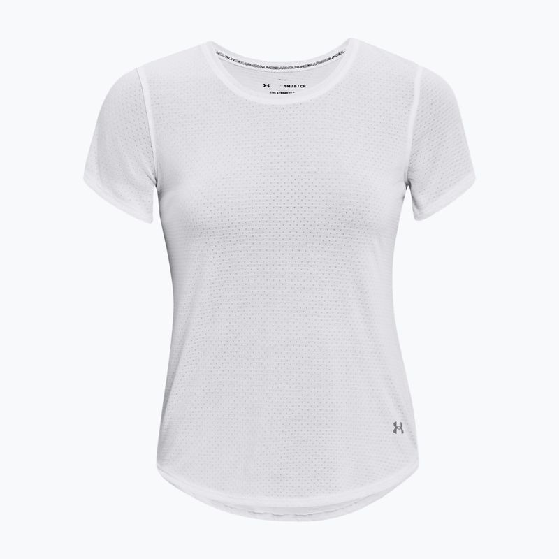 Maglietta da running Under Armour Streaker donna bianco/bianco/riflettente 5