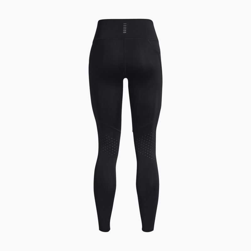 Under Armour Fly Fast 3.0 Tight, leggings da corsa da donna, nero/nero/riflettente 4