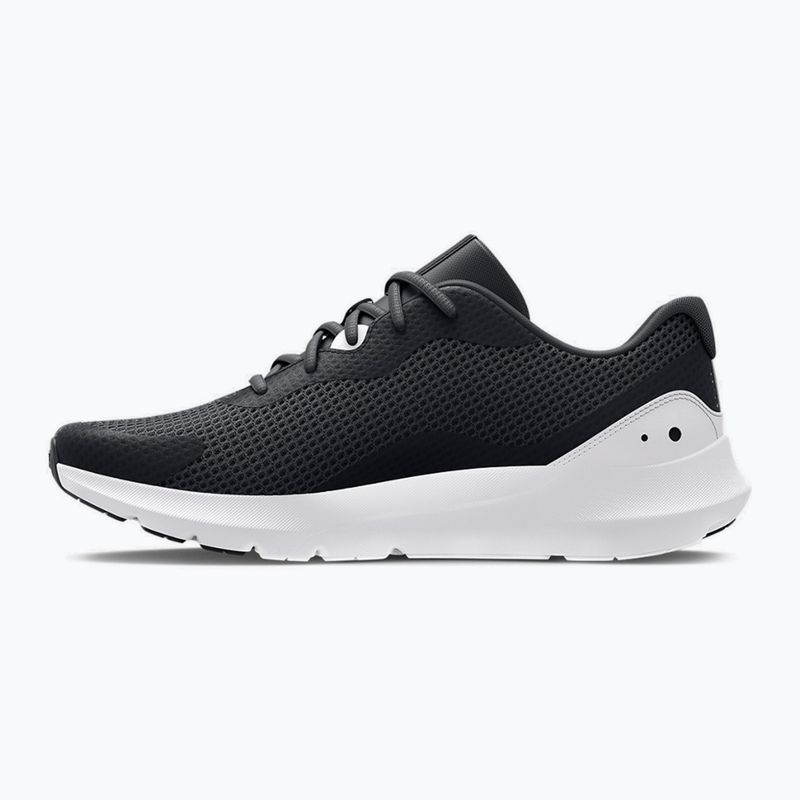 Under Armour Surge 3 nero/bianco/bianco scarpe da corsa da uomo 11