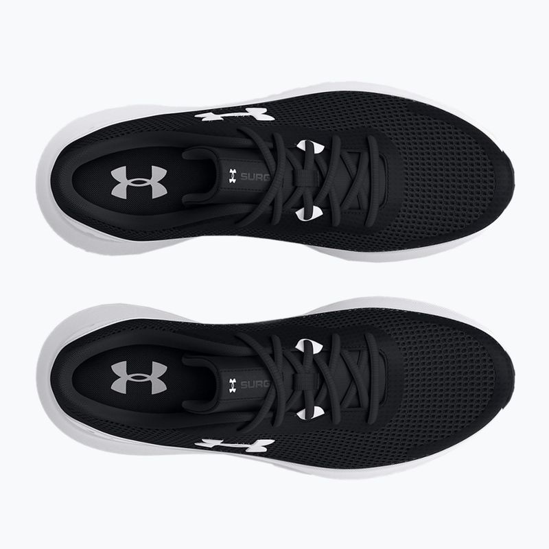 Under Armour Surge 3 nero/bianco/bianco scarpe da corsa da uomo 12