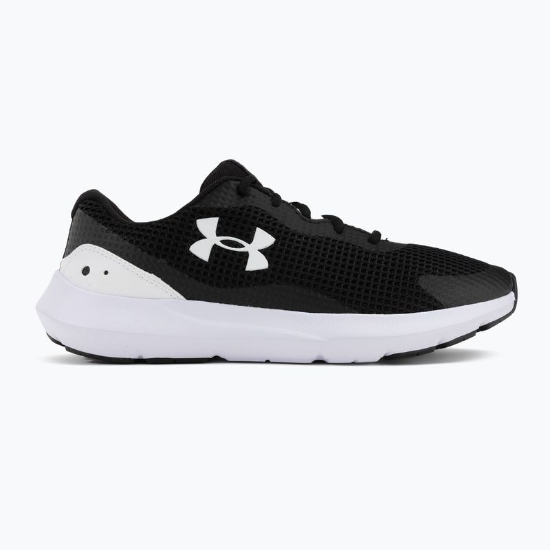 Under Armour Surge 3 nero/bianco/bianco scarpe da corsa da uomo 2