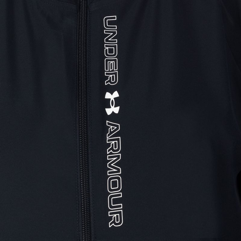 Giacca da allenamento Under Armour Woven FZ donna nero/nero/bianco 3