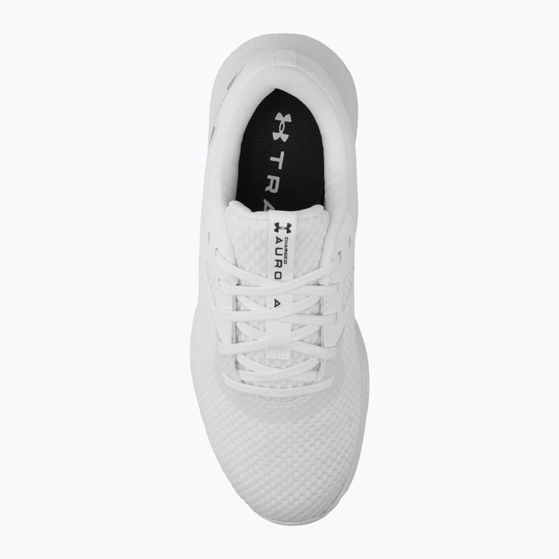 Scarpe da ginnastica da donna Under Armour W Charged Aurora 2 bianco/bianco/argento caldo metallico 5