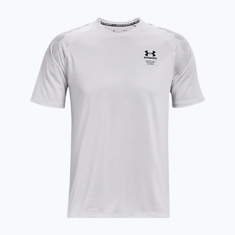 Maglietta da allenamento Under Armour da uomo UA Armourprint halo grigio/nero 5