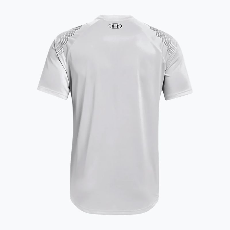 Maglietta da allenamento Under Armour da uomo UA Armourprint halo grigio/nero 6