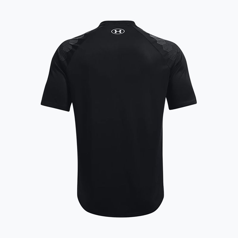 Maglietta da allenamento Under Armour UA Armourprint uomo nero/grigio alo. 2