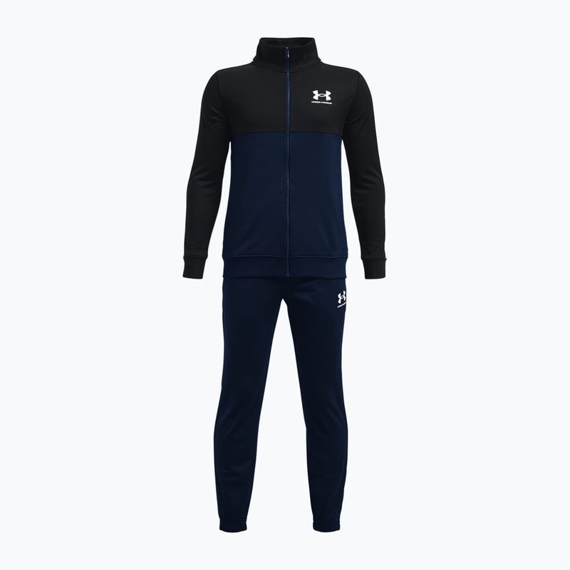 Under Armour Cb Knit academy/nero/bianco tuta da ginnastica per bambini
