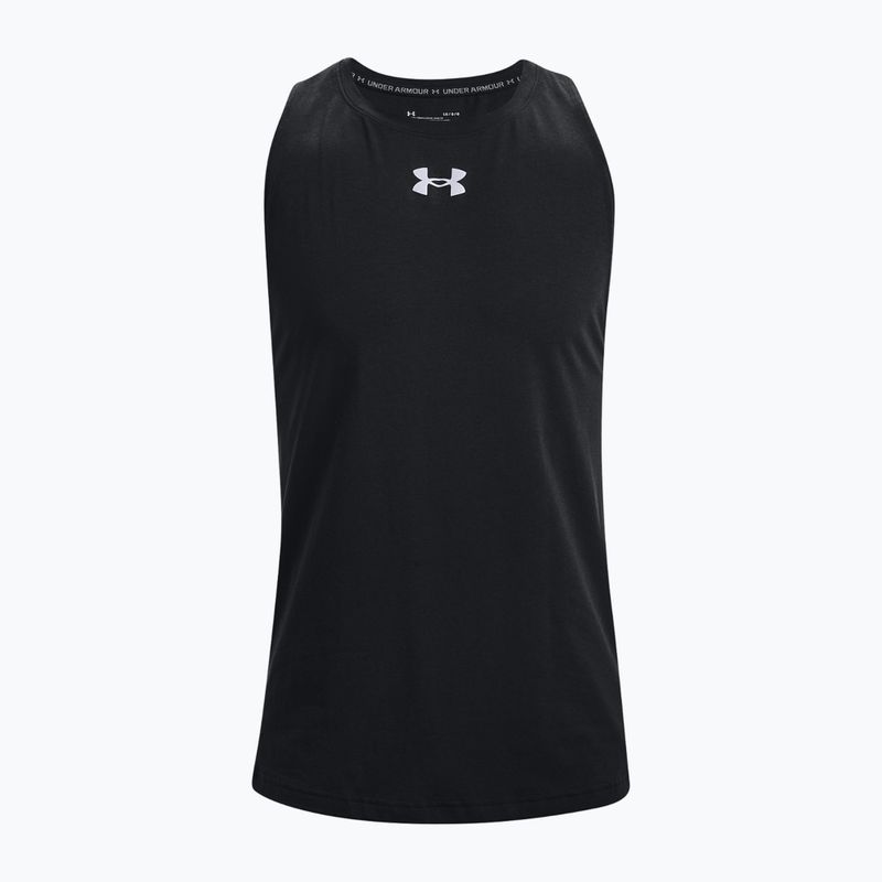 Under Armour Baseline Cotton Tank nero/grigio mod. maglia da basket da uomo 5