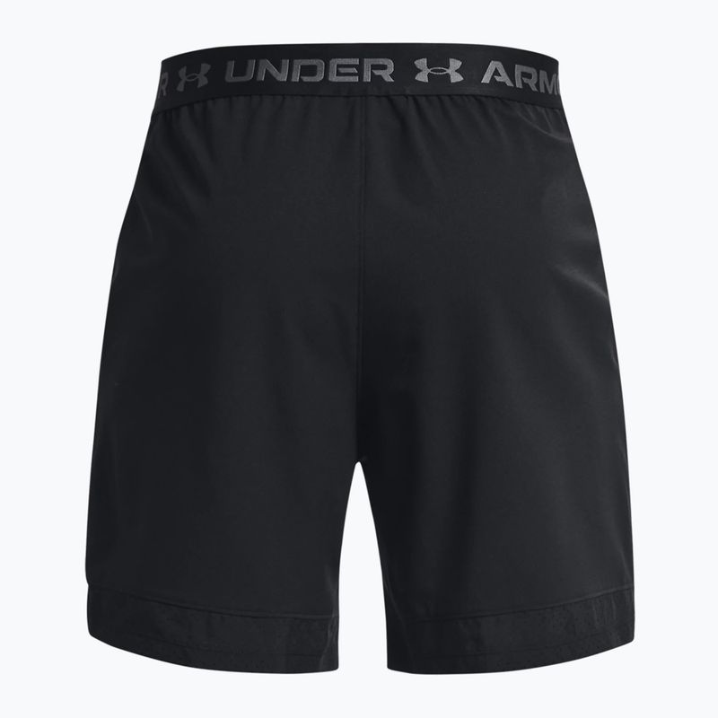 Pantaloncini da allenamento Under Armour da uomo UA Vanish Woven 6in nero/grigio pitch 2