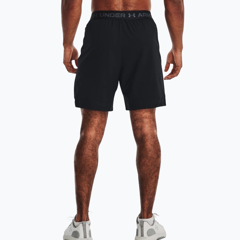 Pantaloncini da allenamento Under Armour da uomo UA Vanish Woven 6in nero/grigio pitch 4