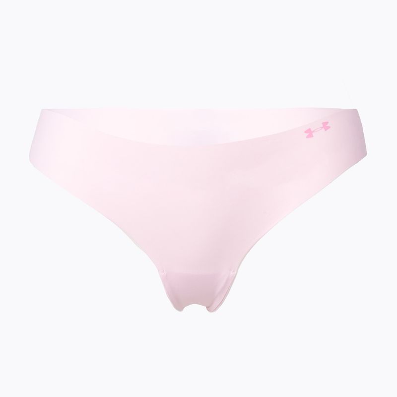 Under Armour Ps ThongPrint mutandine da donna 3 pz. ritmo rosa/ciliegia scura/afterglow 5