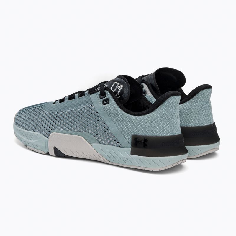Under Armour UA Tribase Reign 4 verde opale/grigio notte/nero scarpe da ginnastica da uomo 3