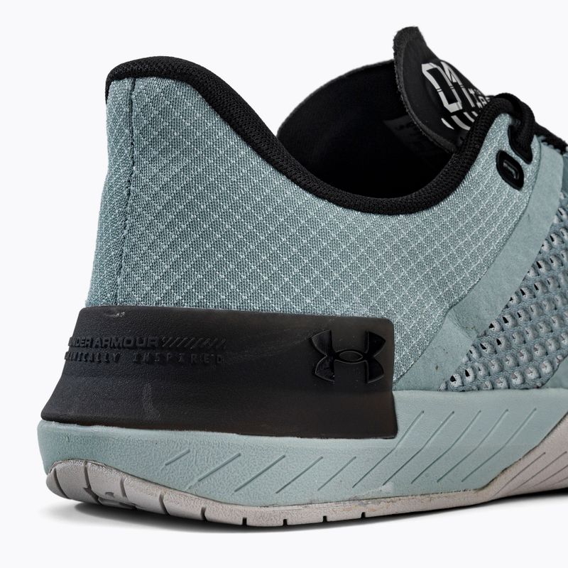 Under Armour UA Tribase Reign 4 verde opale/grigio notte/nero scarpe da ginnastica da uomo 8
